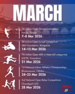 March 2026: A crucial season-opening month for Indian athletics!
