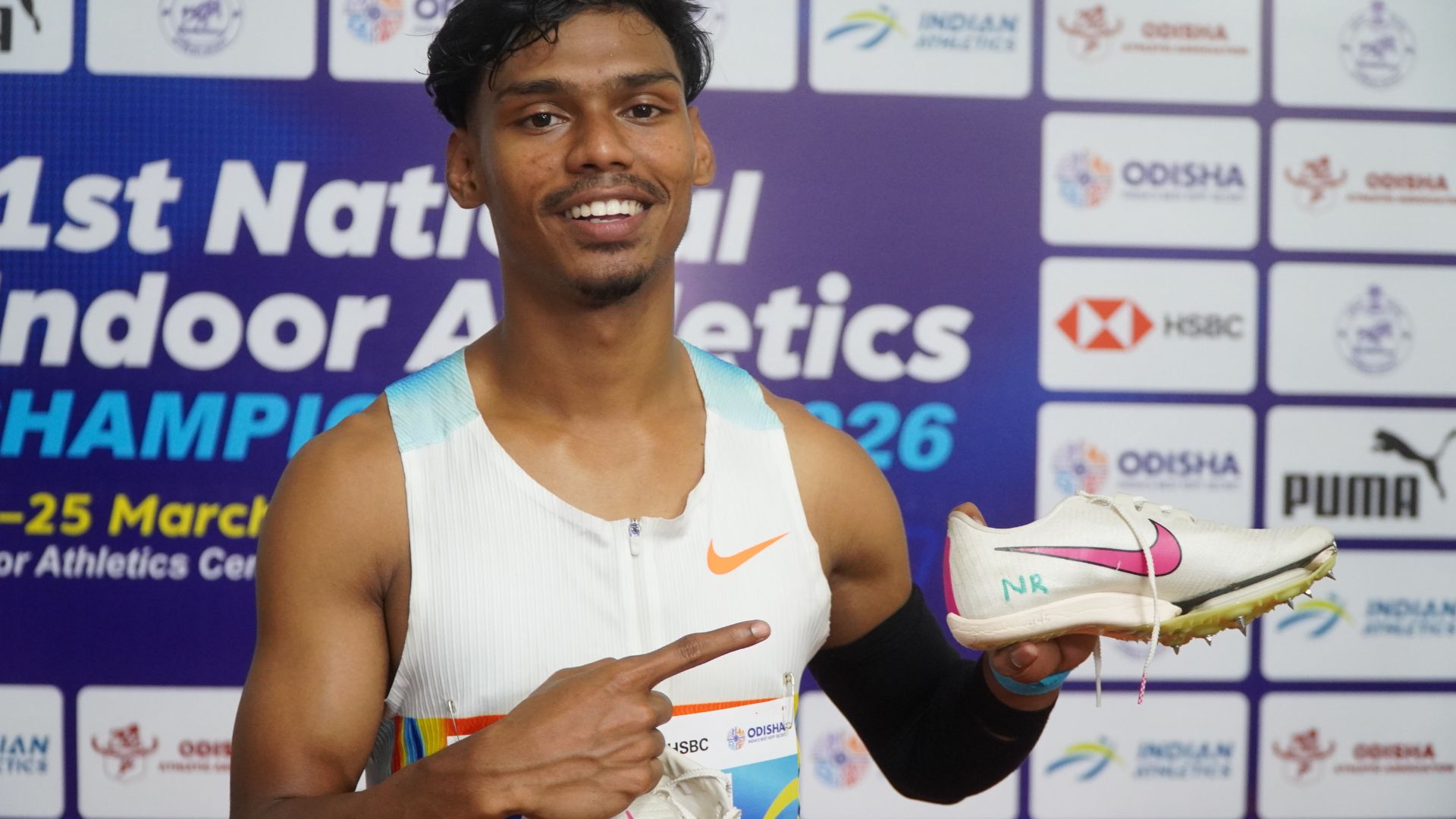 Lalu Prasad Bhoi Hits National Record Time in 60m Final