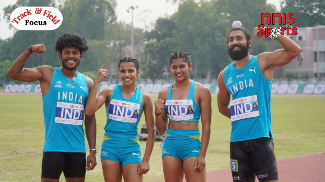 India A Sets National Record in Mixed 4x100m Relay