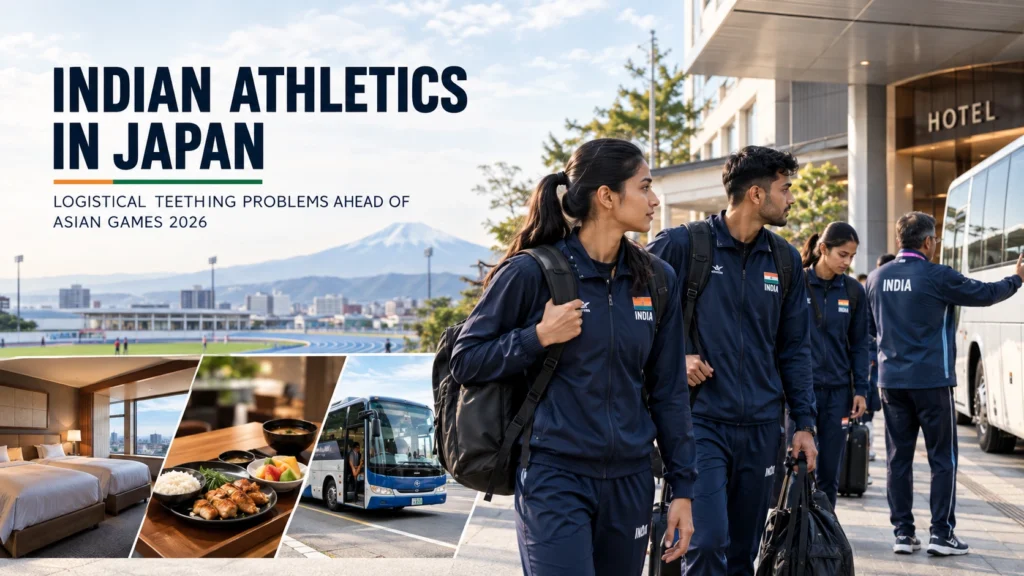 Asian Games 2026 Japan Indian athletics team training in Tsukuba