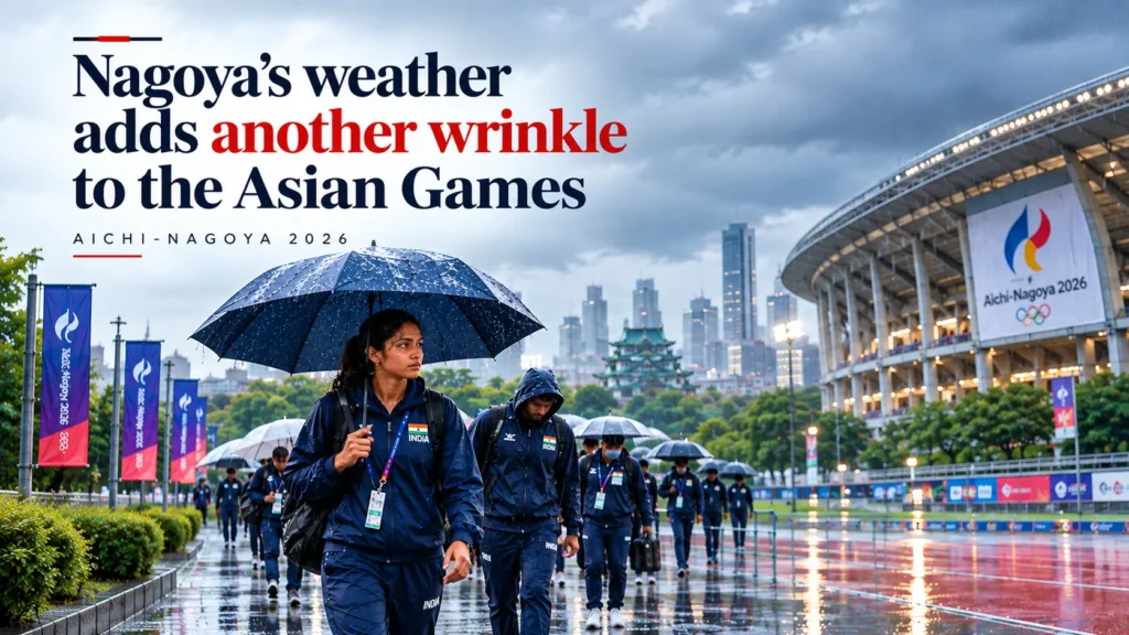 Asian Games 2026 Nagoya weather and Tropical Storm Dujuan