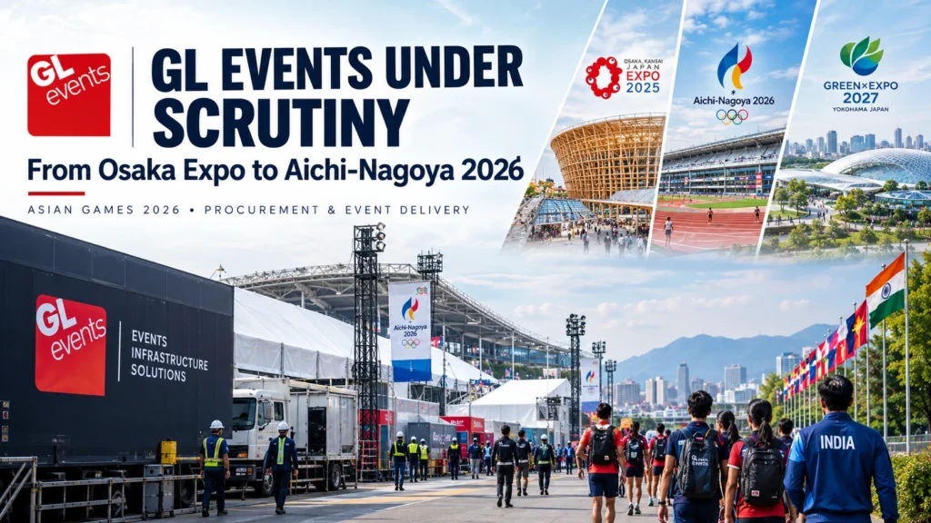 GL events Japan Asian Games 2026 contract and procurement scrutiny