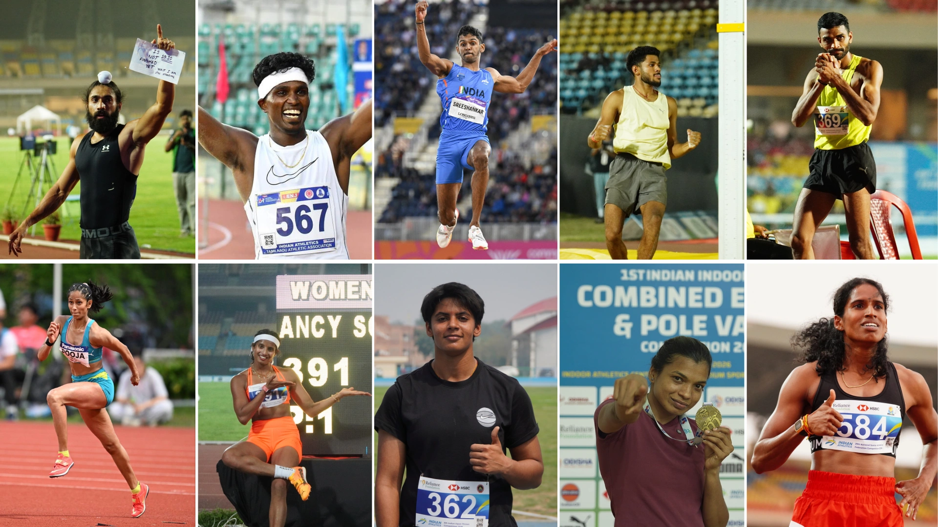 ✅ India's athletics squad for the Asian Games 2026 in Aichi-Nagoya