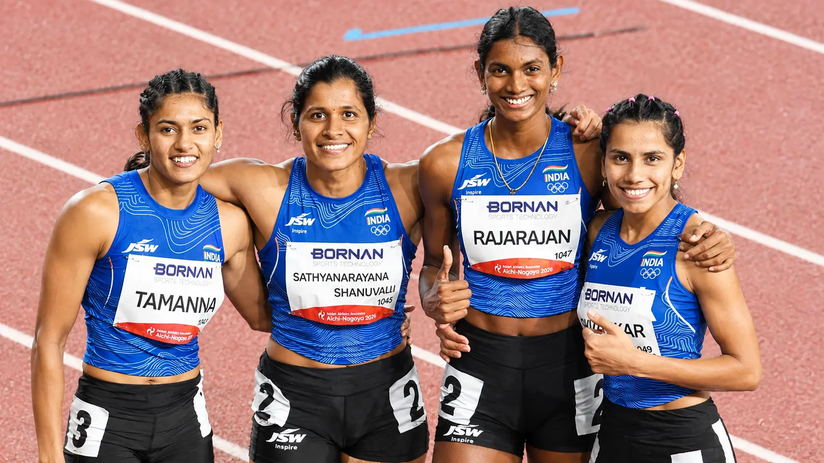India Finishes Fourth in Women’s 4x100m Relay Final in Nagoya