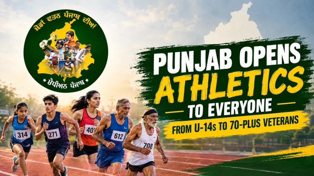 Khedan Watan Punjab Diyan 2026 athletics U-14 to 70-plus