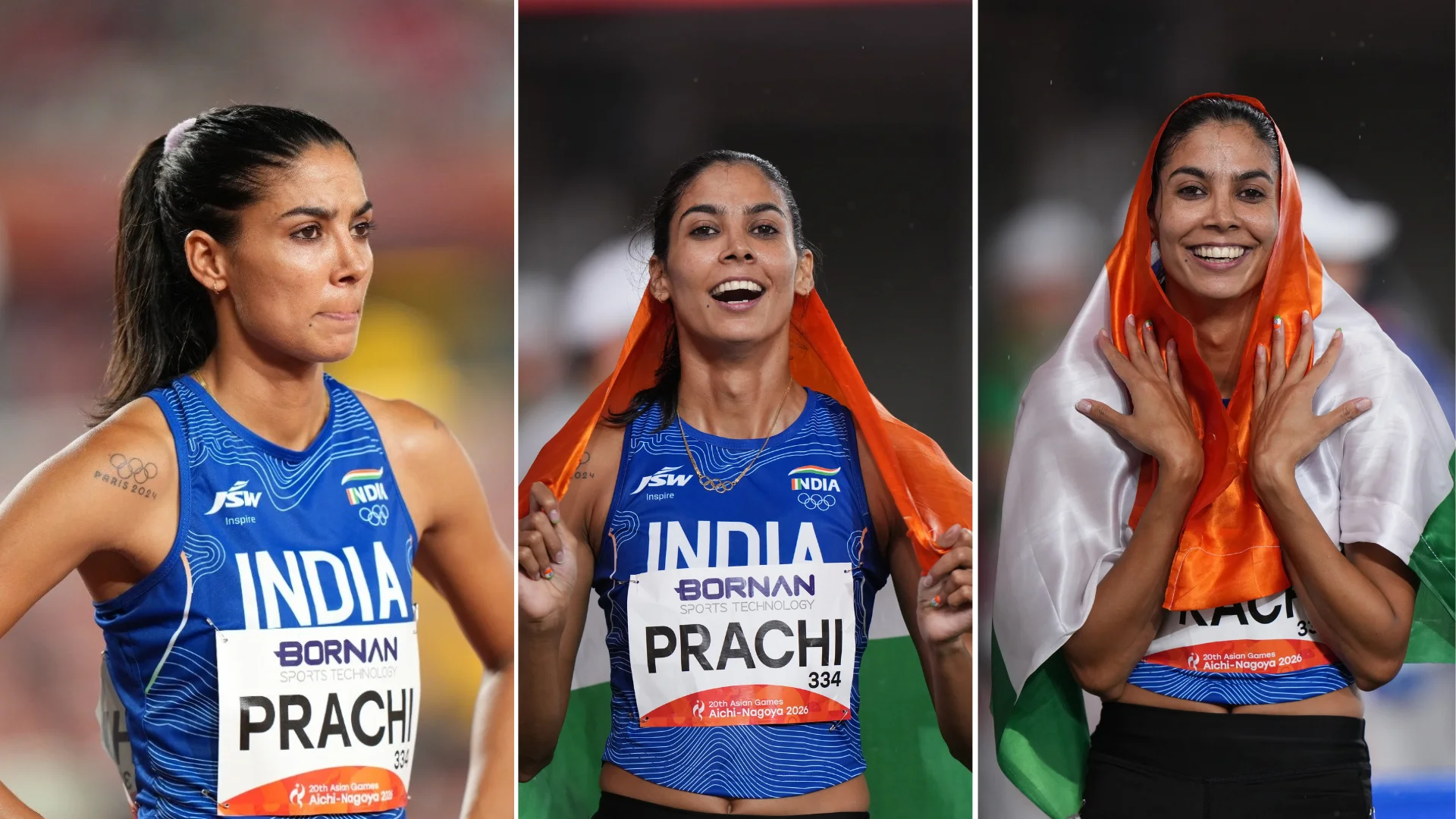 Prachi Choudhary wins bronze in the women's 400m final at the 2026 Asian Games