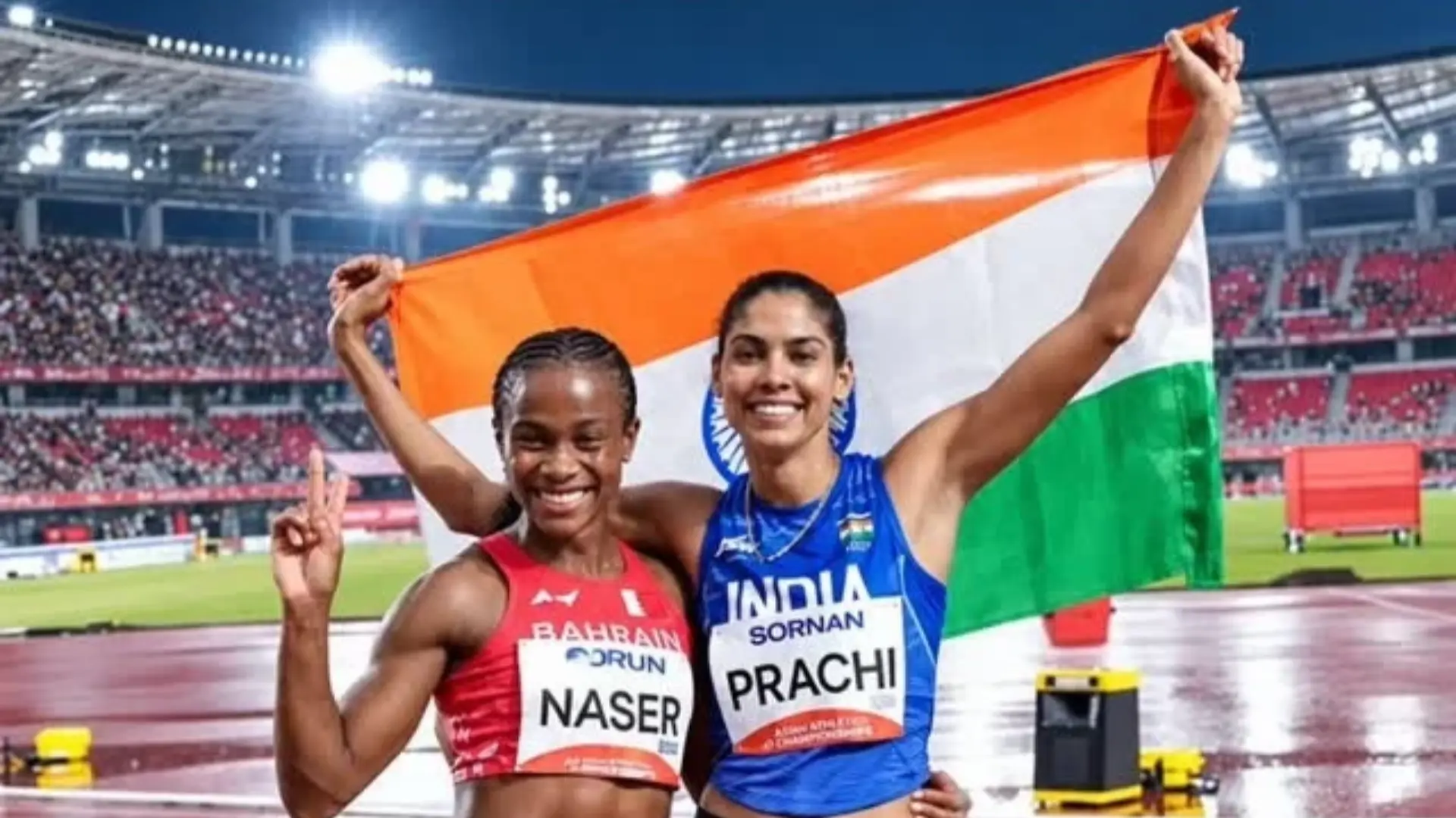 Salwa Eid Naser wins the women's 400m gold at the 2026 Asian Games in Nagoya