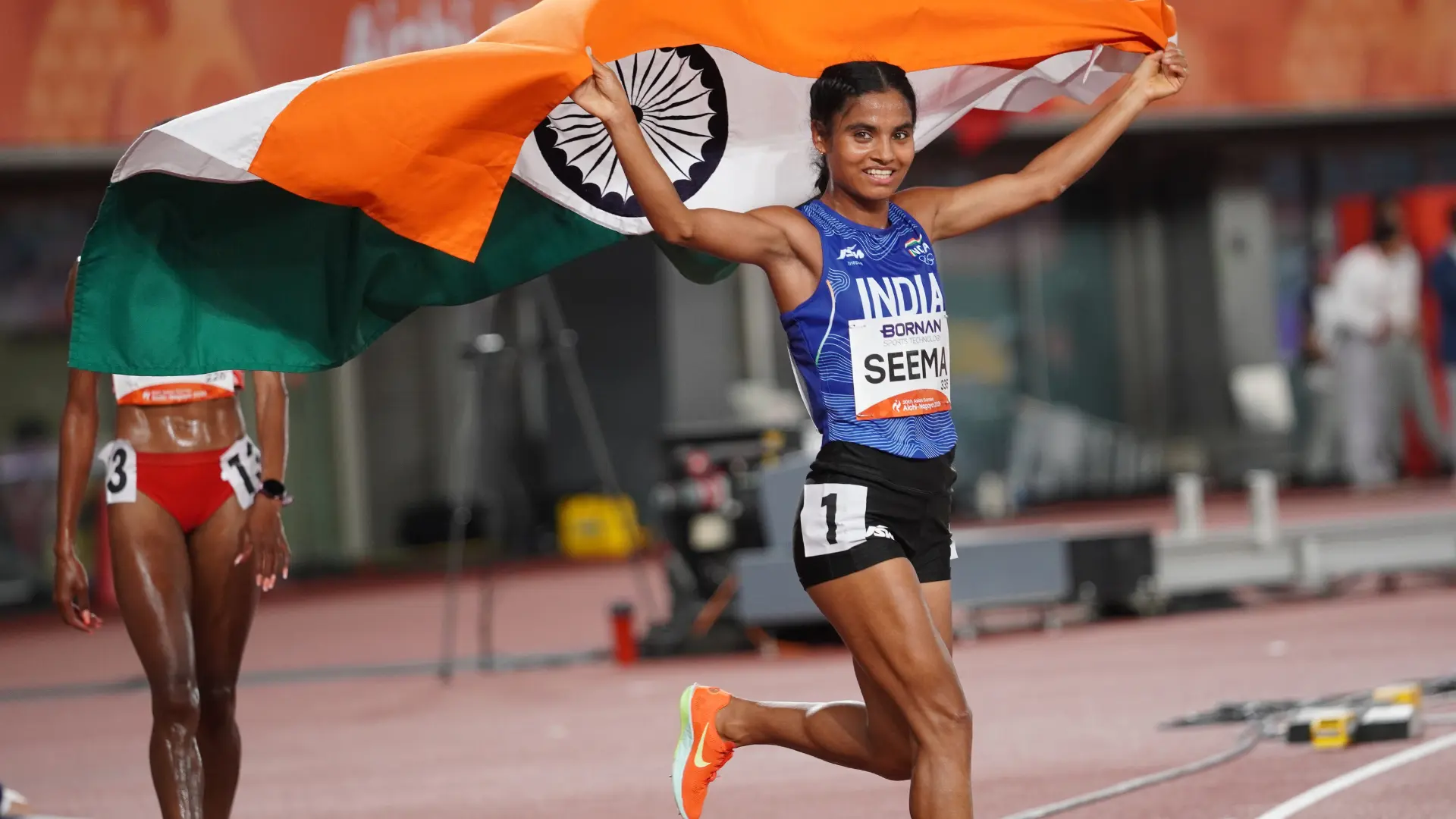 Seema wins bronze in the women's 10,000m final at the 2026 Asian Games