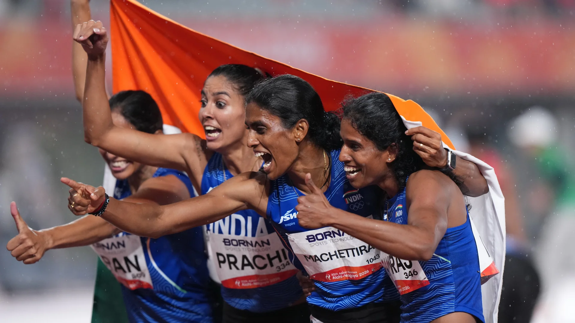 Golden Glory: Vithya Ramraj Anchors India to Historic Women’s 4x400m Relay Victory at Asian Games 2026