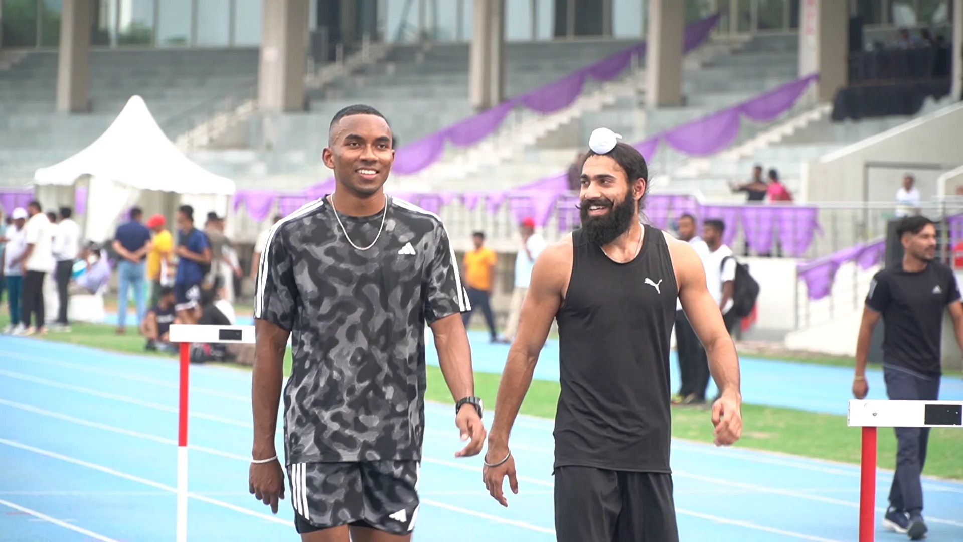 Animesh Kujur and Gurindervir Singh, who broke the Indian 100m national record three times between them in 2026