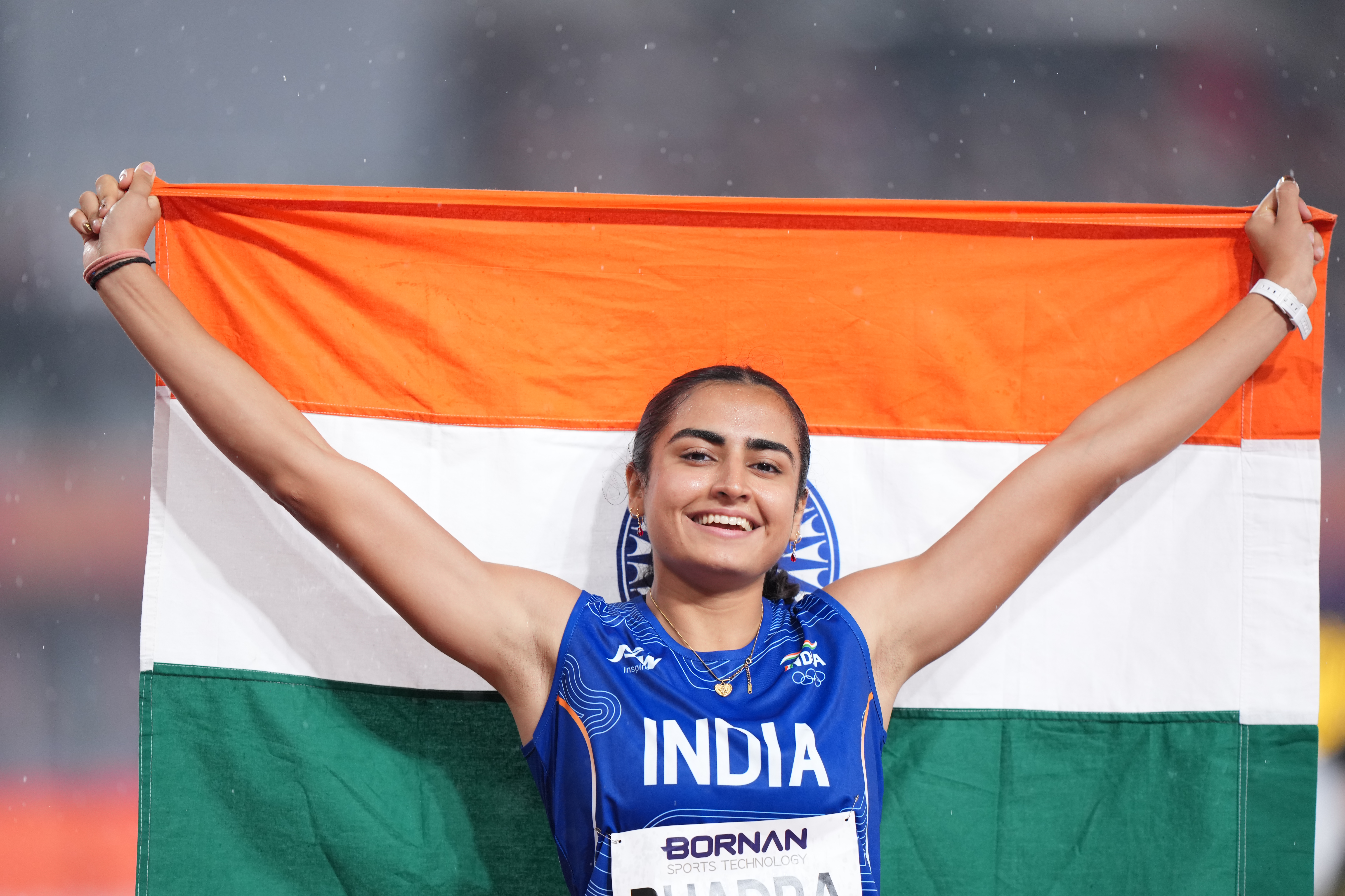 Harita Bhadra, Indian sprinter with a 100m personal best of 11.22 seconds