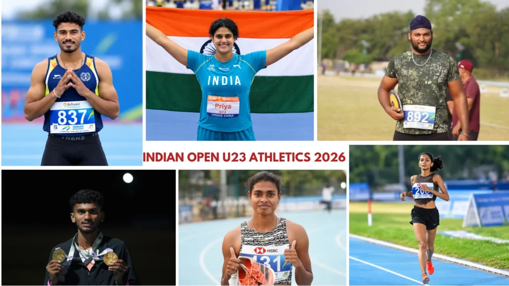 Indian Open U23 Athletics 2026 results and gold medallists in Jaipur