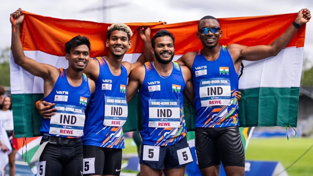 Mrutyam Jayaram Dondapati during his athletics career