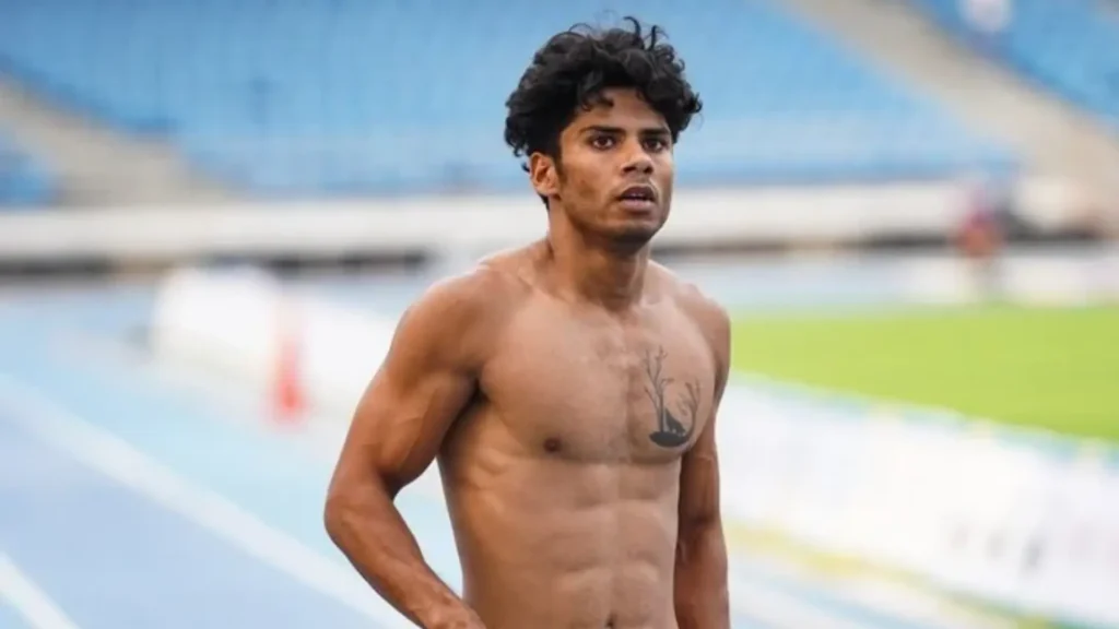 Vikrant Panchal Nitisha Giridharini Ravikumar and Manikanta Hoblidhar at National Open Athletics 2026