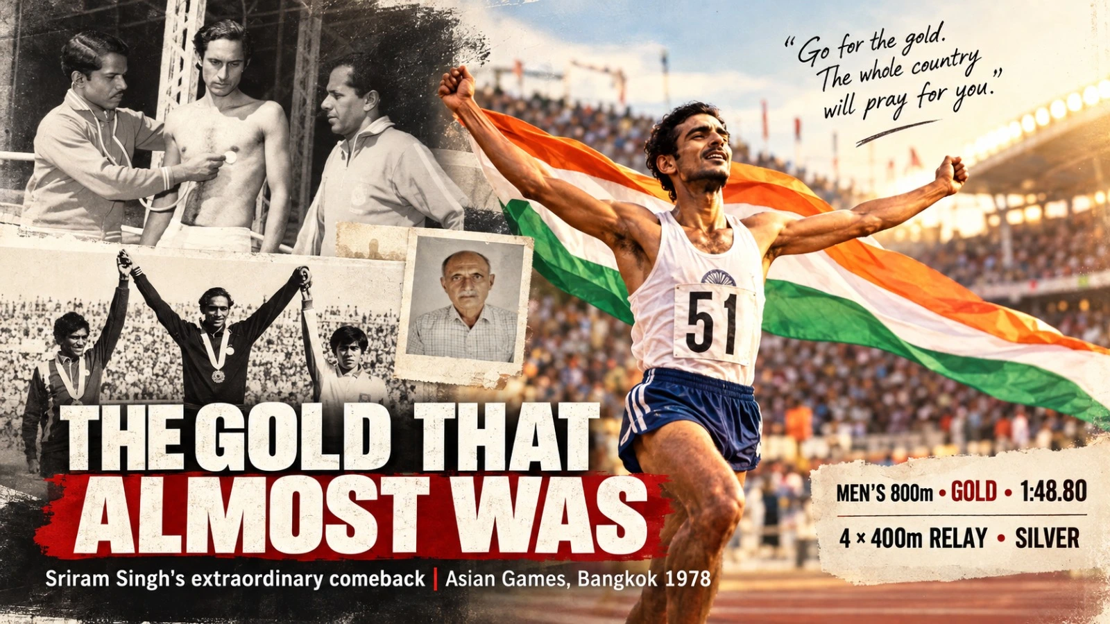 How Sriram Singh turned a near miss into an Asian Gold?