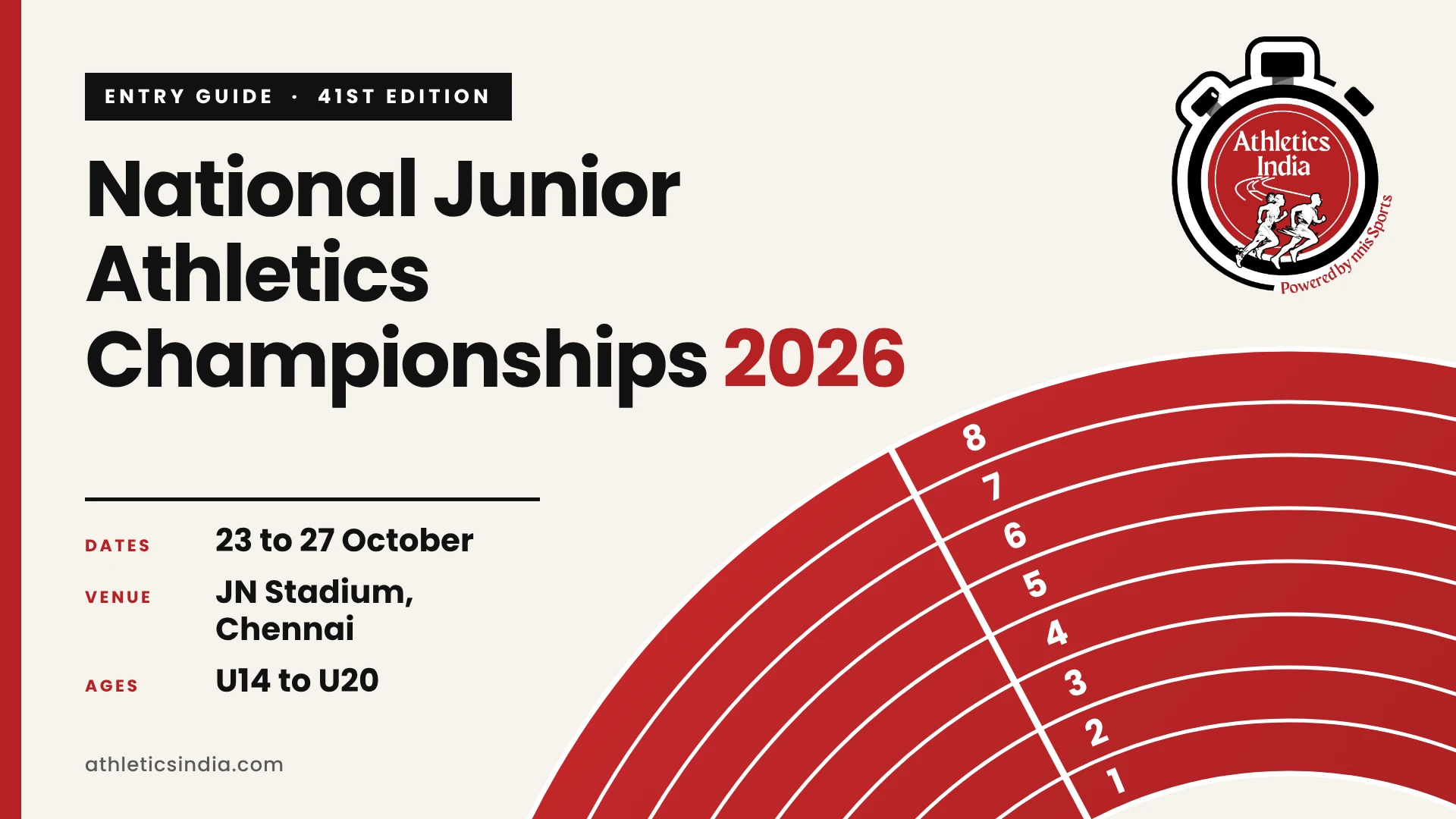 National Junior Athletics Championships 2026: Dates, Venue, Entry Standards and Last Date